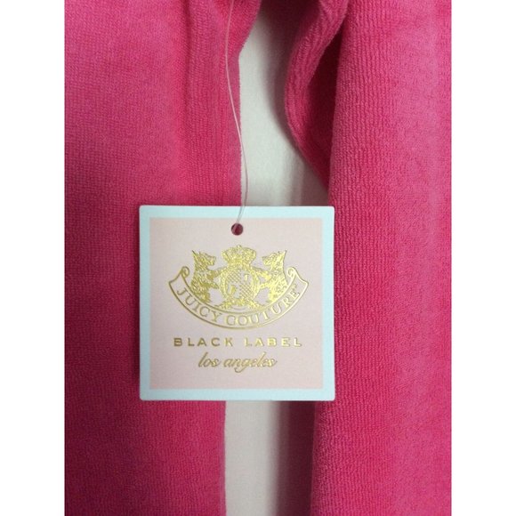 NWT, Juicy Couture, Girls Size 10, Black Label Terry Hoodie, Orig Msrp $78.50 - Picture 3 of 7